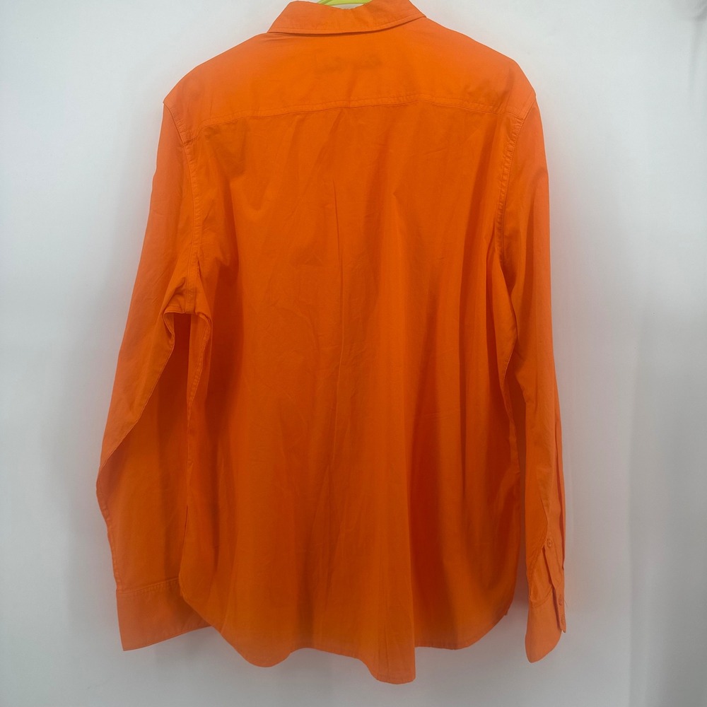 Robert Graham Seaworthy Button Down Shirt Mens XL Orange Classic Fit RS221051CF - Picture 13 of 16